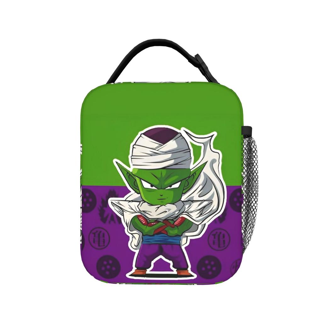 DBZ Kanji Symbol Insulated Lunch Bags Leakproof Son Goku Reusable Thermal Bag Tote Lunch Box Work Outdoor Food Bag