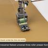 T5 Multifunkční válečková patka 5 v 1 Nastavitelná šňůrková / běžná / zipová válečková přítlačná patka pro průmyslový šicí stroj
