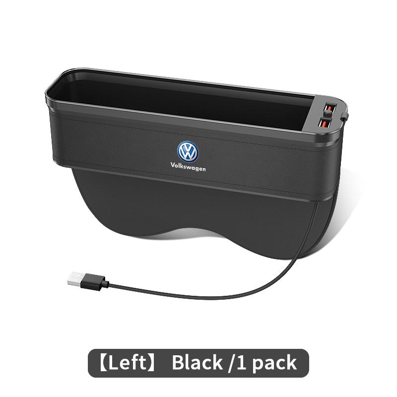 Car USB Charging Multifunction Seat Crevice Storage Box For Volkswagen Amarok Tiguan Polo Jetta GTI Golf Passat Touareg Magotan