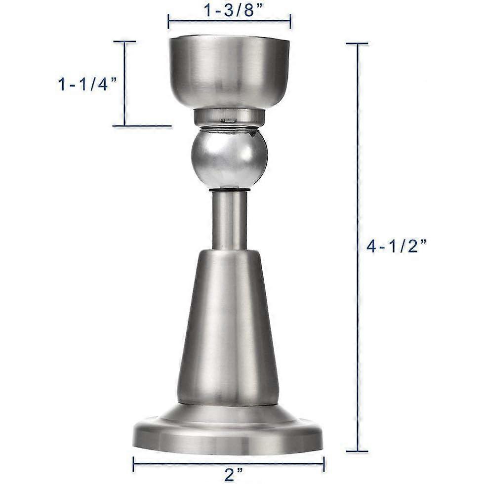 Stainless Steel Door Stopper, Heavy Duty Magnetic Door Holder, Wall Mounted Door Stop with Strong Magnet, Door Catch for Home Office