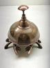 Victorian Brass Crab Bell: Ornate Hotel Desk Bell