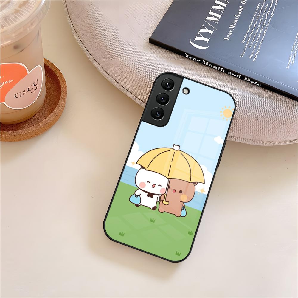 BUBU DUDU Cartoon Phone Case Glass For Samsung Galaxy S26 S25 S21 S22 S24 S23 S20 Ultra Fe Plus A16 A24 A55 A53 Coque