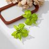 Pleated Large Flower Earrings Irregular Ear Accessories Exaggerated Flower Earrings  Party