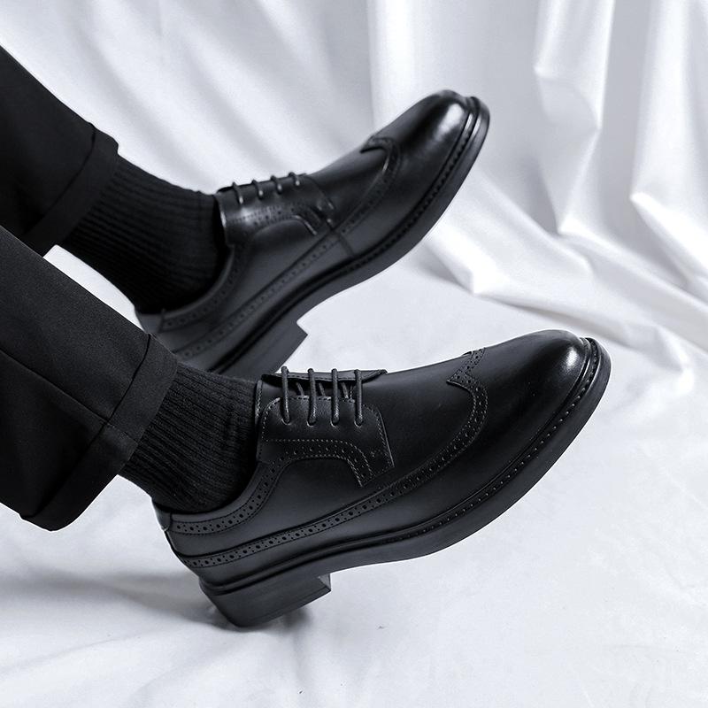 Brock Lederschuhe Herren Business Kleidung Casual Herrenschuhe Sommer Britischer Stil Bräutigam Hochzeitsschuhe Herren 8128-R