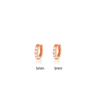 Cao Shi Korean Zircon Diamond Earrings - Simple, Fresh, Round Ear Buckle for Women