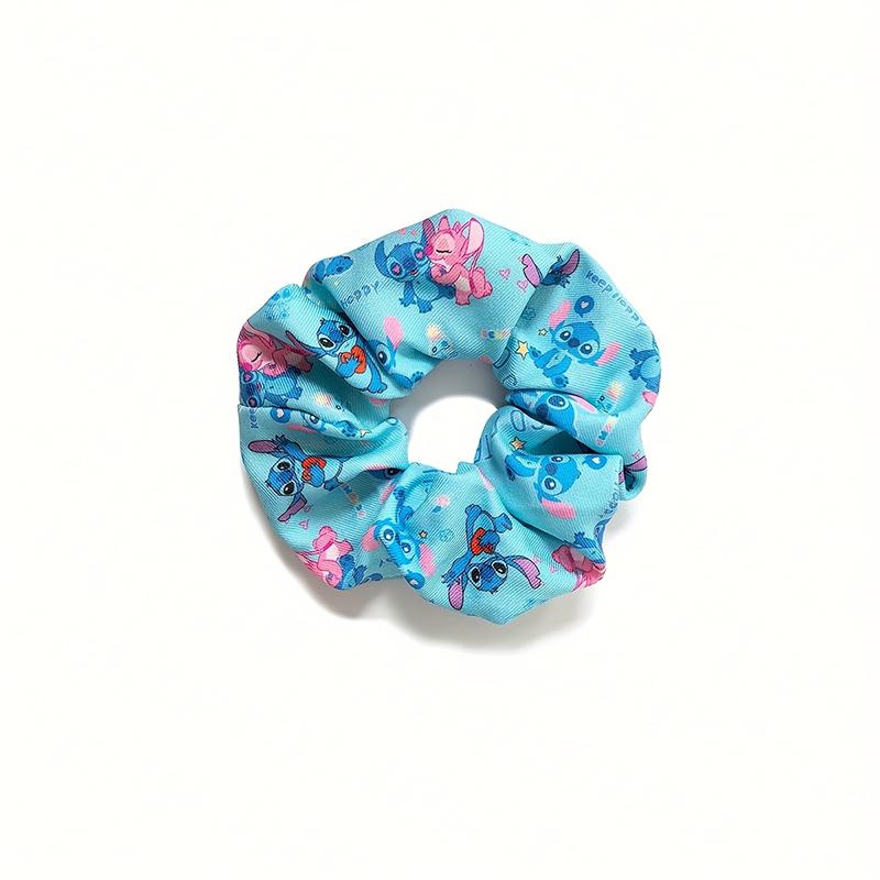 

Anime Stitch Scrunchies Hair Ties Cartoon Cute Lilo & Stitch Big Scrunchies For All Hair Types And Textures
