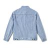 Comfortable Version Lapel Long Sleeve Jacket Denim Coat Men jackets Light-Blue LMT0090125PN00FA06863