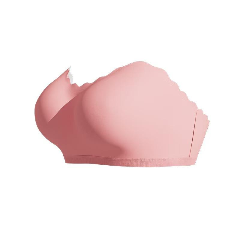 Damen trägerloser Bandeau-BH kabellos Push-Up-Bandeau-BH dünne Cups atmungsaktiv nahtlos Brustumhüllung Komfort Unterwäsche