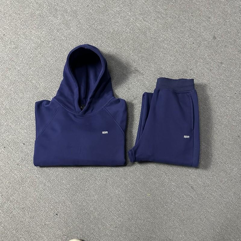 Mens Oversized Hooded Sweatshirt Jogger Set Streetwear Cotton Pullover Tracksuit Casual Outfit