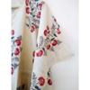 Indian Beige Long Floral Print Cotton Plus Size Maxi Women Cover up Caftan Dress CKFTN-SCRN-FULL-BUYIT-048