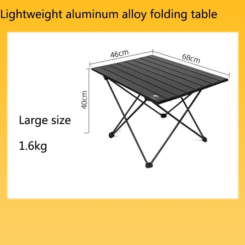 Outdoor Folding Table Portable Aluminum Alloy Picnic Chicken Rolls Table Lightweight Camping Table Picnic Table Chair Barbecue Table