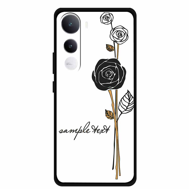 

Для Vivo Y400 5G 3D Чехол с цветами 6.67 Мягкий силикон 3D тиснение Задняя крышка телефона Для Vivo Y400 4G Чехол Защитный Ударопрочный Fundas Vivo Y400 5G