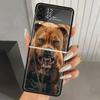 Pit Bull Pet Dog Pitbull Hard PC Phone Case For Samsung Galaxy Z Flip 7 6 5 4 3 Black ZFlip7 ZFlip6 Flip5 Flip4 Flip3 5G Print C