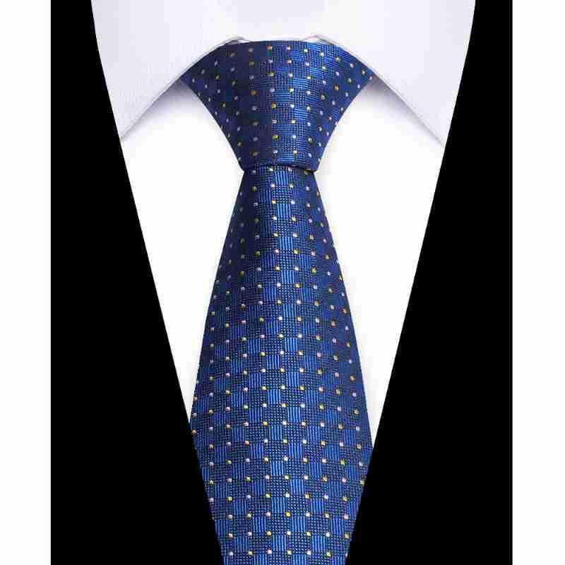 Elegant European & American Men's 8CM Hand-tied Silk Polyester Tie - Casual Business Style