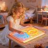 Rechargeable Children's Illuminated Drawing Board  Acrylic Light Board  Writing Board  Night Light With Colored Pens 20ml