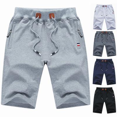 Pantaloncini da equitazione estivi da uomo Bermuda casual in cotone Pantaloncini da surf bianchi neri Homme Pantaloncini da spiaggia classici di marca di abbigliamento maschile