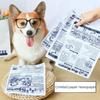 Giocattolo Squeaky a Prova di Strappo per Cane Animale Giocattolo Interattivo Resistente ai Denti Carta da Gioco Giornale Simulata per Corgi Teddy Cucciolo GWJ31