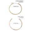 Ingemark Goth Steampunk Vintage Torques Choker für Damen Eisen Metall Goldfarbe Glatt Verstellbare Kette Modeschmuck Halskette