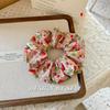 Scrunchie Multi Styles Floral Plaid Soft Fabric Minimalist Versatile Women Hair Tie Hair Accessories