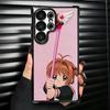 CardCaptor Sakura Anime Plating Phone Case For Samsung Galaxy S24 S25 FE S26 Edge S23 Ultra S22 S21 Plus S20 Anti-Fall Airabag C