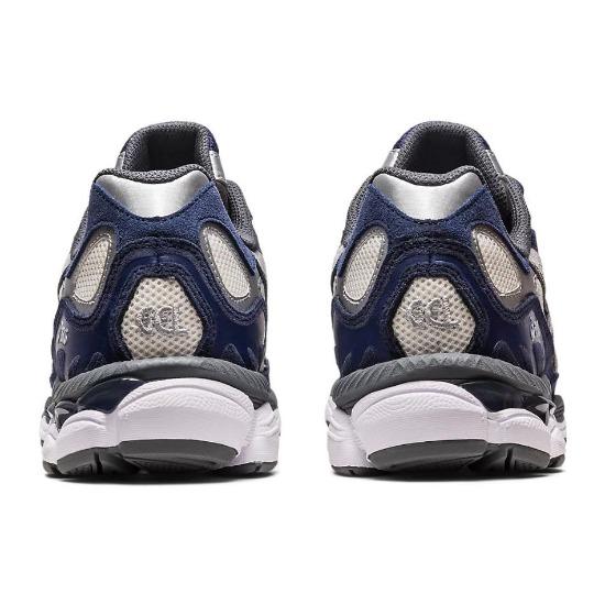 Asics Gel NYC Navy Steel Unisex Freizeitschuhe Blau Creme 1201A789-100