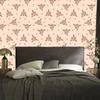 Wallpaper Small Flowers Cream and Beige for Living Room and Bedroom 50x1000