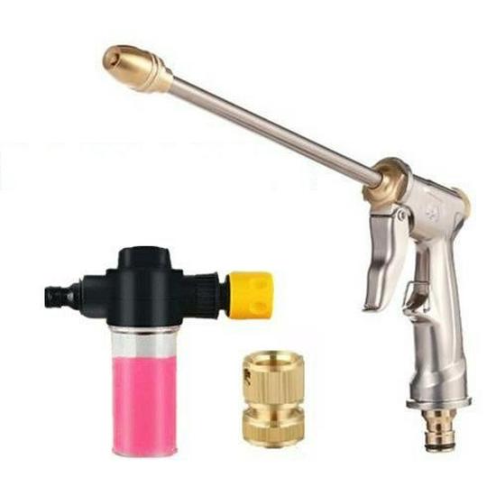 Ugello in metallo ad alta pressione per autolavaggio: Potente Pistola ad Acqua Multifunzione con Grande Volume per una Pulizia Efficiente.
