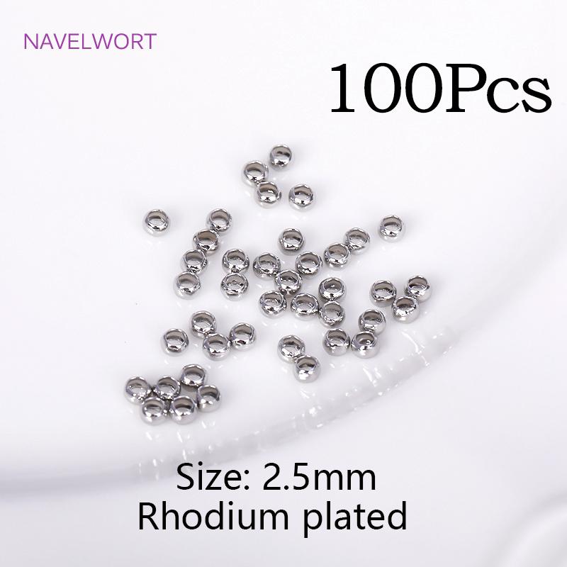 DIY Jewelry Making Accessories 18K Gold Plated Brass Crimp Bead,Lobster Clasps,Protector For Jewelry,Supplies For Jewelry