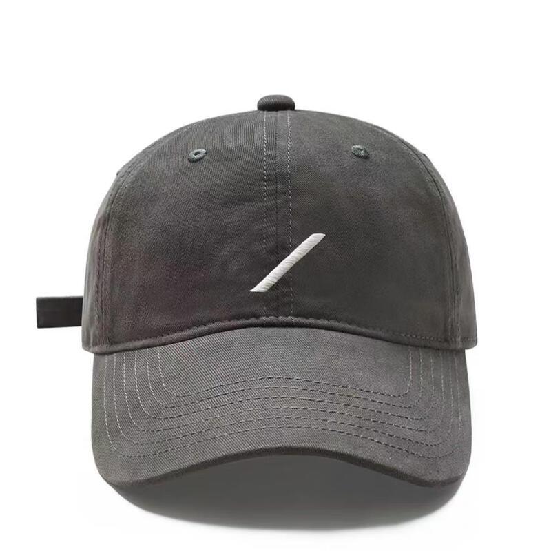 Simple Embroidered Wide-Brim Baseball Cap