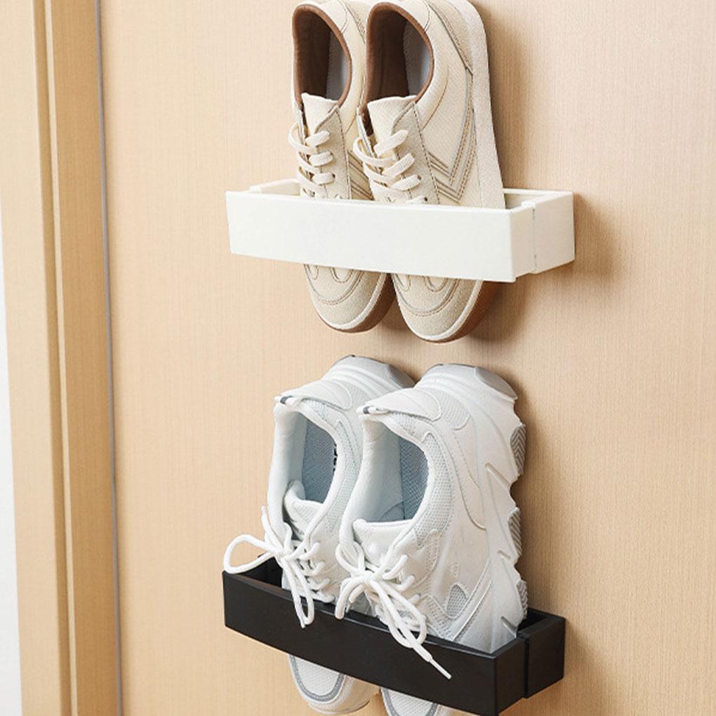 Hanging Shoes Rack Holder Wall Organizer Self-Adhesive Hangers Space Saving Bathroom Kitchen Entryway Boots Sneakers Heels