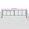 Steel Mesh Garden Gate 400 X 75 Cm Green