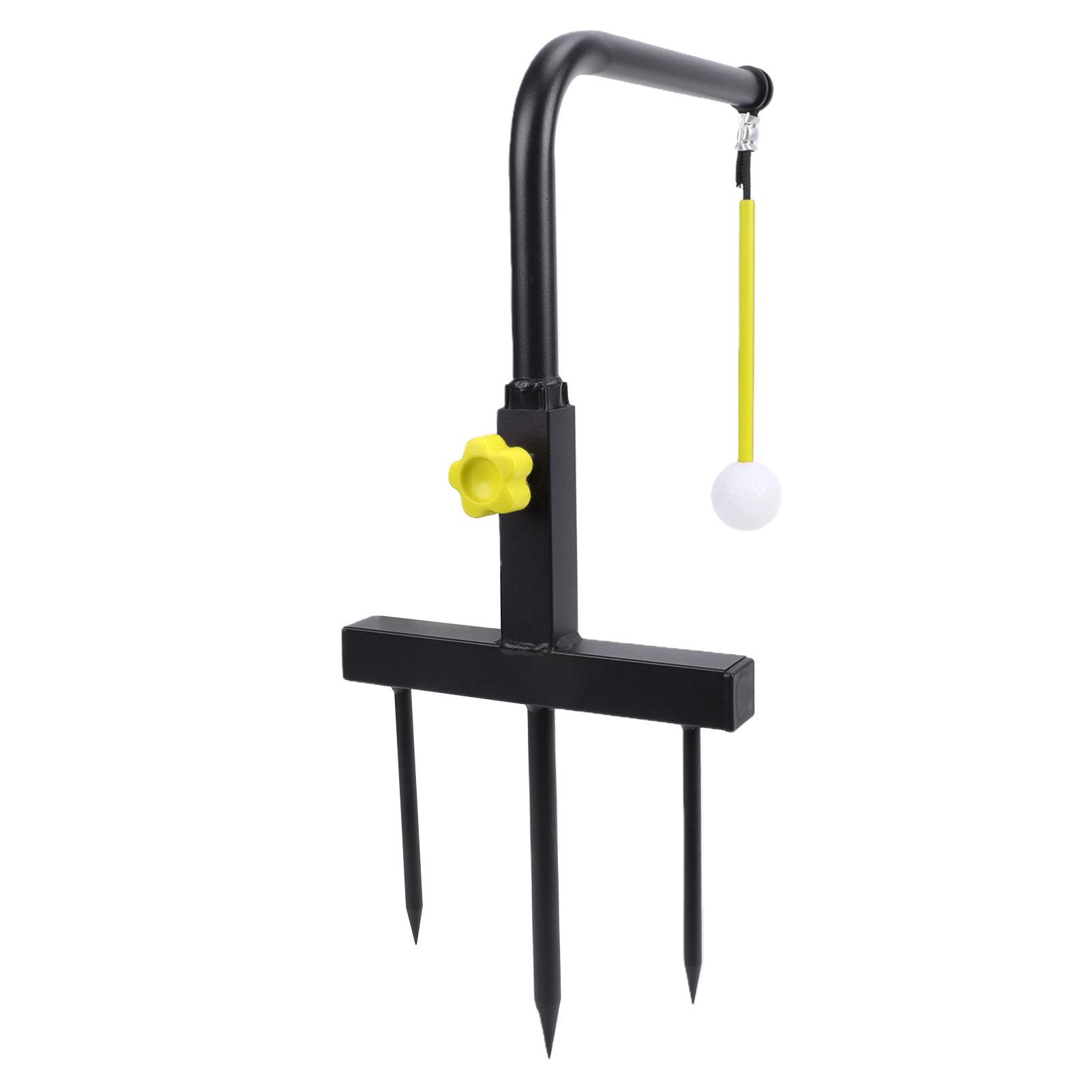 

Swing Trainer Iron 3 Height Adjustable Improve Accuracy Power and Consistency Swing Training Aid with Stake for жёлтый