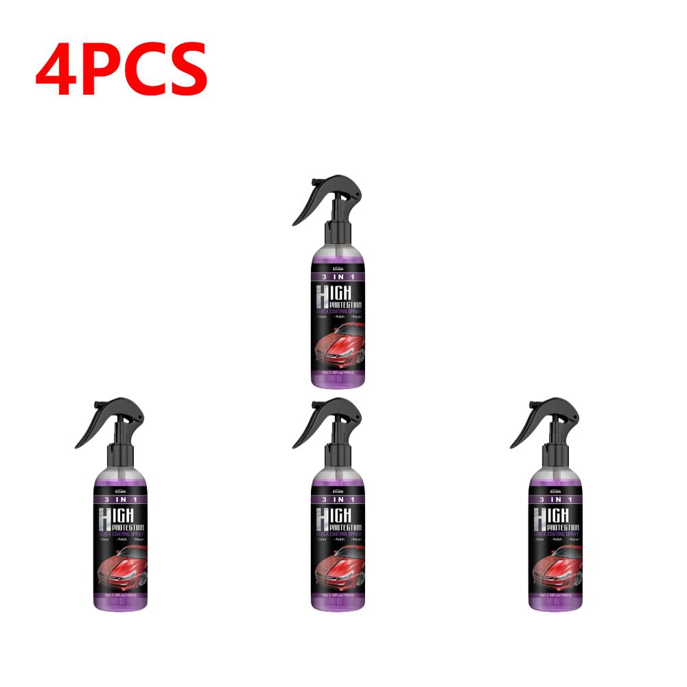 1-5Pcs 3 In 1 Car Ceramic Coating Spray 100ML Auto Nano Ceramic Coating Car Exterior Scratch Restorer Ceramic Spray Coating