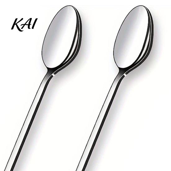 Kitchen Utensils for Drinks Stainless Steel Long Handle Mixing Spoon, Polished Metal Stirring Professional Barware Supplies Tall Glass Bar Spoon