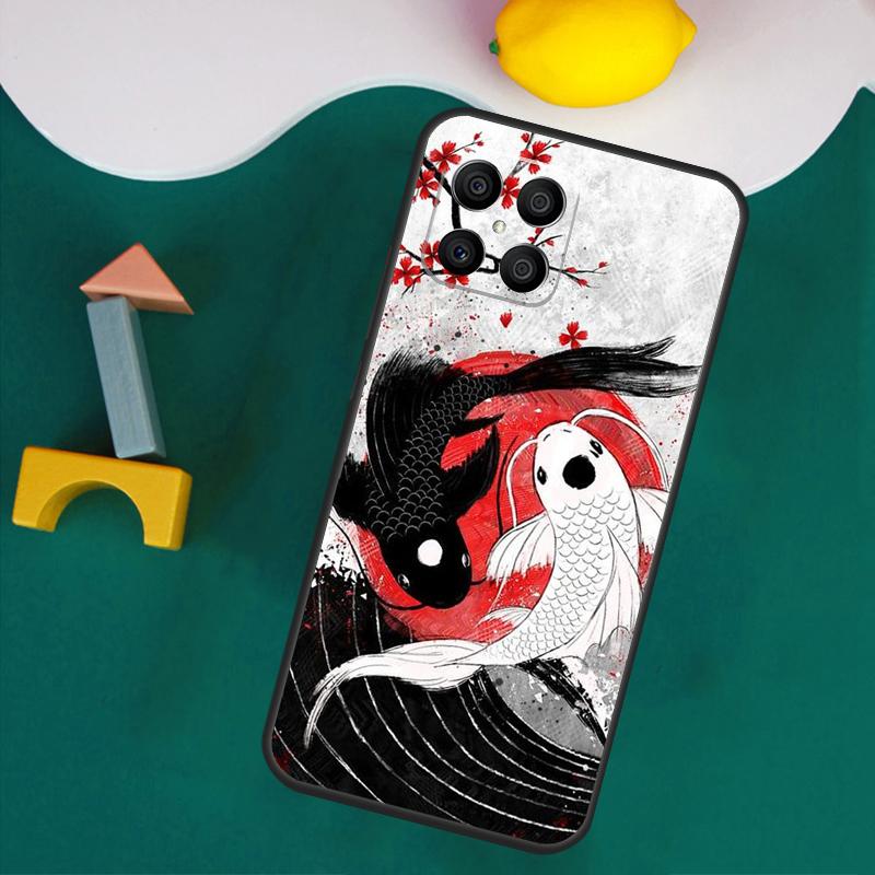 Koi Carp Fish Yin Yang Case For Honor Magic 7 5 6 Lite Honor 200 Pro 50 70 90 Lite X9a X8a X8 X9 X8b X9c X9b Cover