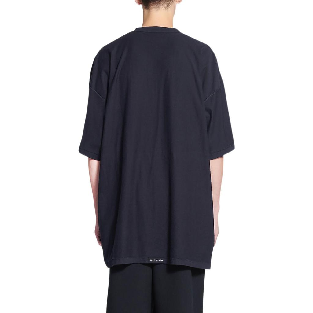 Balenciaga Women's Vintage Tab Oversized T Shirt 694576TMVJ21151