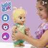 Hasbro Baby Alive Fun Shaking Baby Doll with Blonde Over 25 Sound Effects Including and Ages 3 and Authentic Hair, Frog-Print Outfit, Laughter,