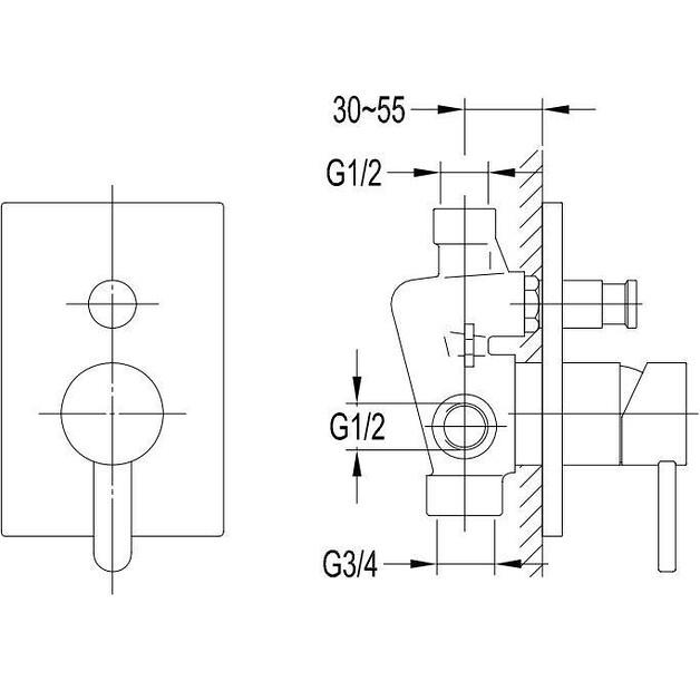 Смеситель Omnires Darling DA5035