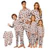 Parent-Child Christmas Print Pajama Set, Comfortable Long Sleeve Top and Pants Loungewear for Family