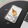 Sleek Mirror Finish Tray – Stainless Steel Rectangular Platter for Modern Tabletop Decor & Serving
