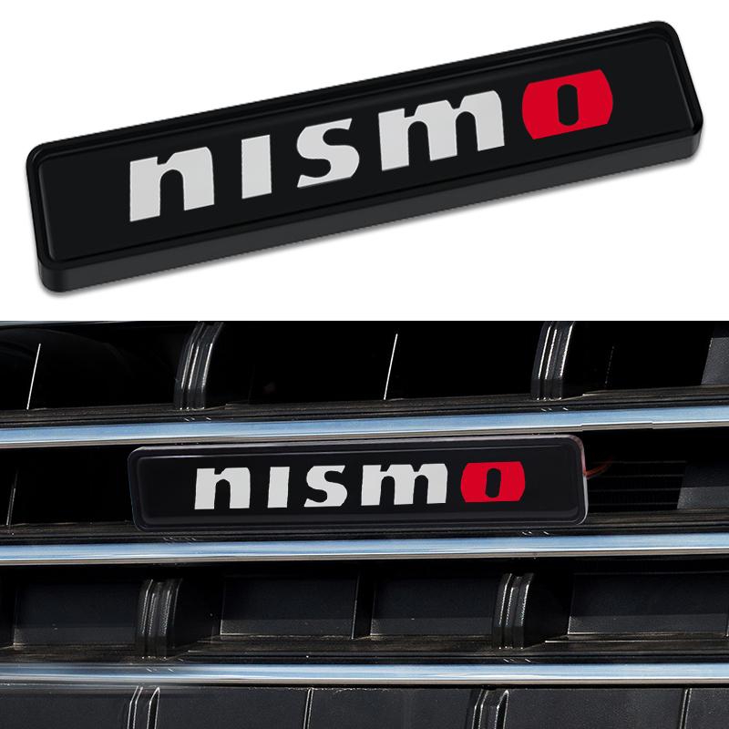 Car Front Hood Grille Emblem LED Light Grill Decorative Lights for Nismo Nissan Juke Tiida Teana GTR 350Z 370Z 240SX Fairlady