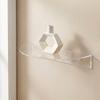 Wall Mounted Acrylic Floating Shelf Modern Invisible Shelf Semi-circular Display Rack  Living Room