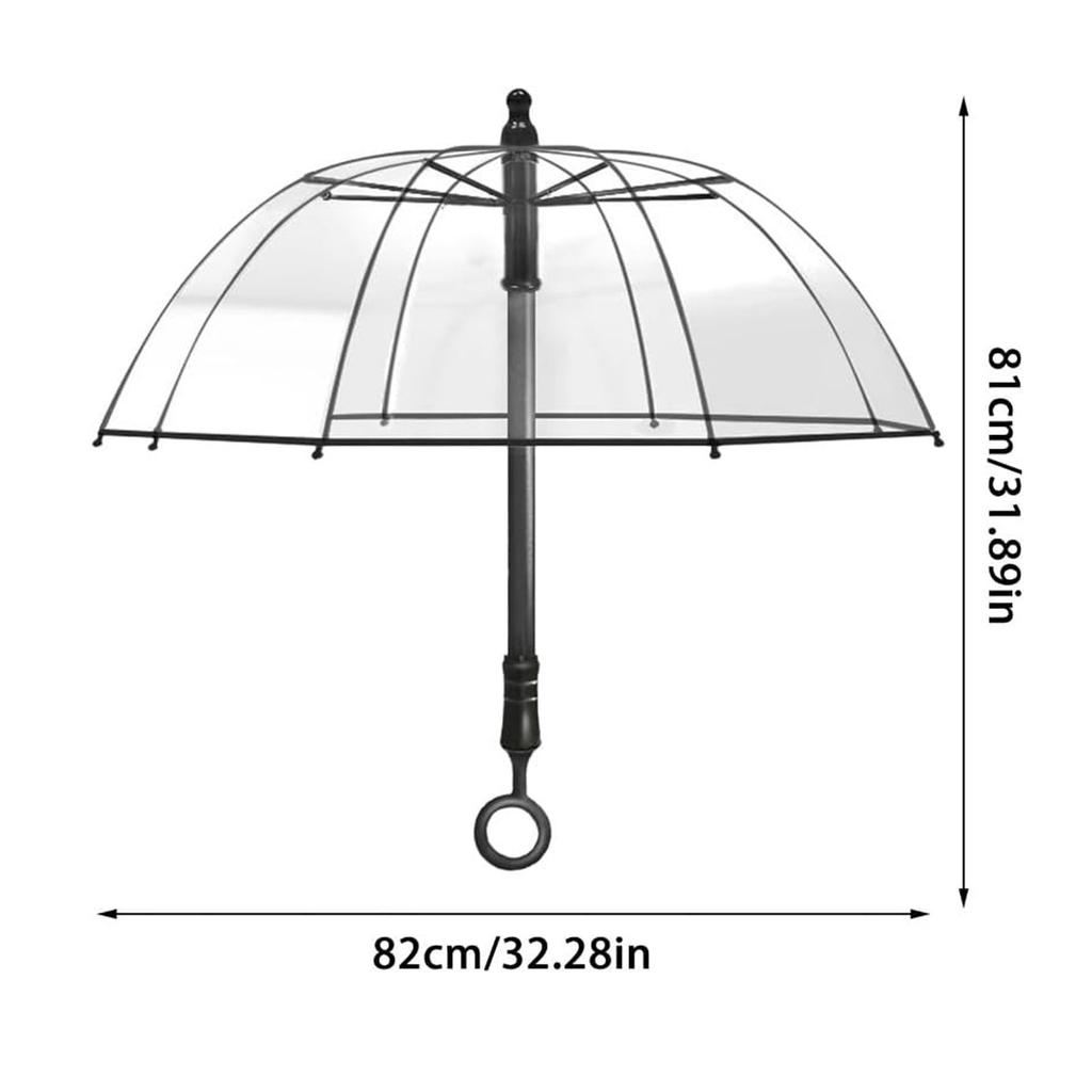 Cartoon Transparent Umbrella Girl High Value Long Handle Umbrella Funny Water Spray Umbrella Large Parasol Umbrella Water Gun