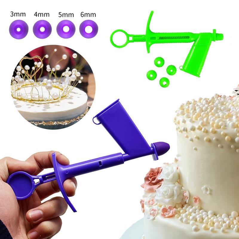 

Монтажный пистолет для украшения торта, инструмент, аппликатор для жемчуга «сделай сам», съемная насадка для жемчуга, шариковый пистолет, аппликатор