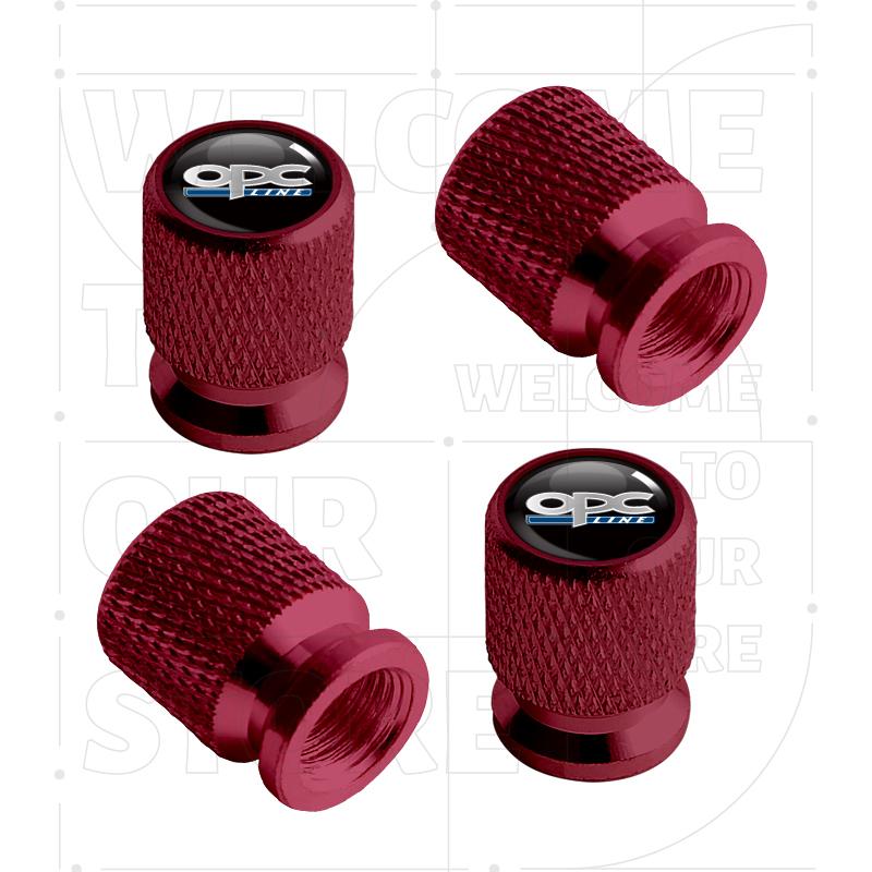 For Opel OPC Line Rocks Insignia Zafira Mokka LOGO 4pcs Car Wheel Tire Valve Aluminum Caps Tyre Stem Covers Airdust Waterproof