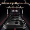 Cross-Border Apple 17 Pro Max S-Shaped Metal Phone Case with Rotating Stand