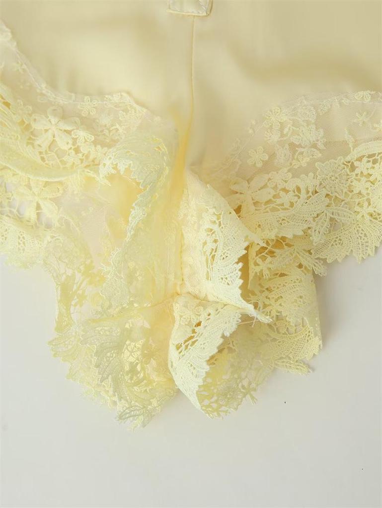 European & American 2025 Women's Elegant Real Silk Lingerie-Style Top with Shorts