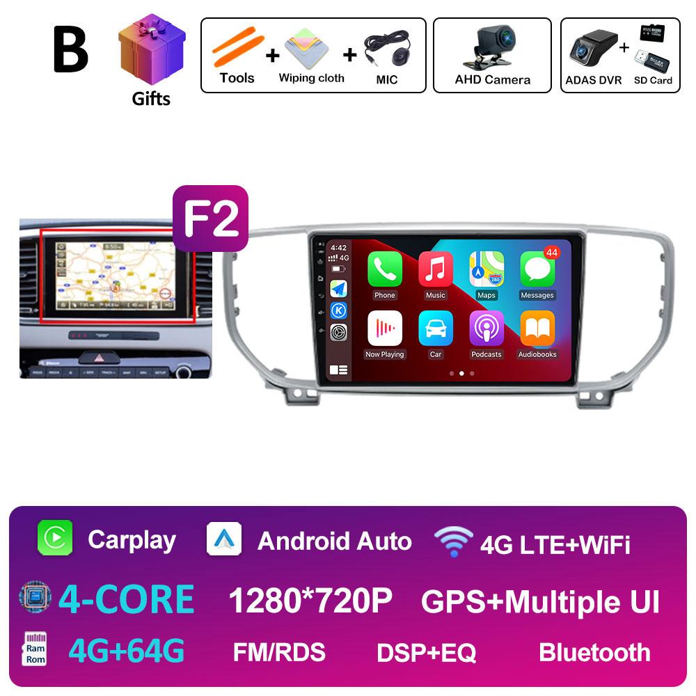 Intelligent System DSP Stereo For KIA Sportage 4 QL 2019 2020 2021 Multimedia Player Navigation GPS Cooling Fan WIFI Auto Tools