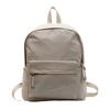 Backpack Female Student Campus Fashion Canvas School Bag Junior High School Student Simple Large Capacity Backpack Bag