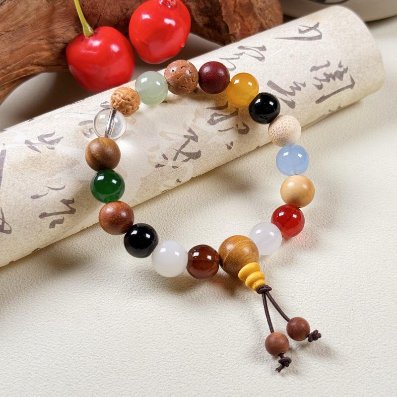 Eighteen-Seed Star Moon Bodhi Prayer Beads Jewelry - Unisex Style, Popular for Live Streaming.